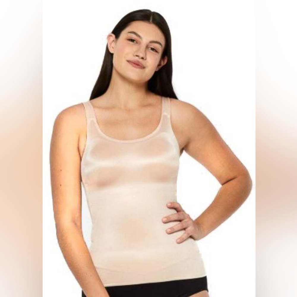 Ruby Ribbon camisole full support shapewear Size 44 Beige Tan 2617